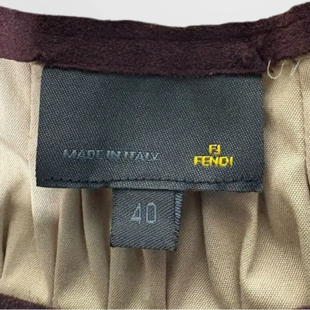 FENDI Vintage Tunic Mini Dress Top Size 40 - Picture 8 of 14